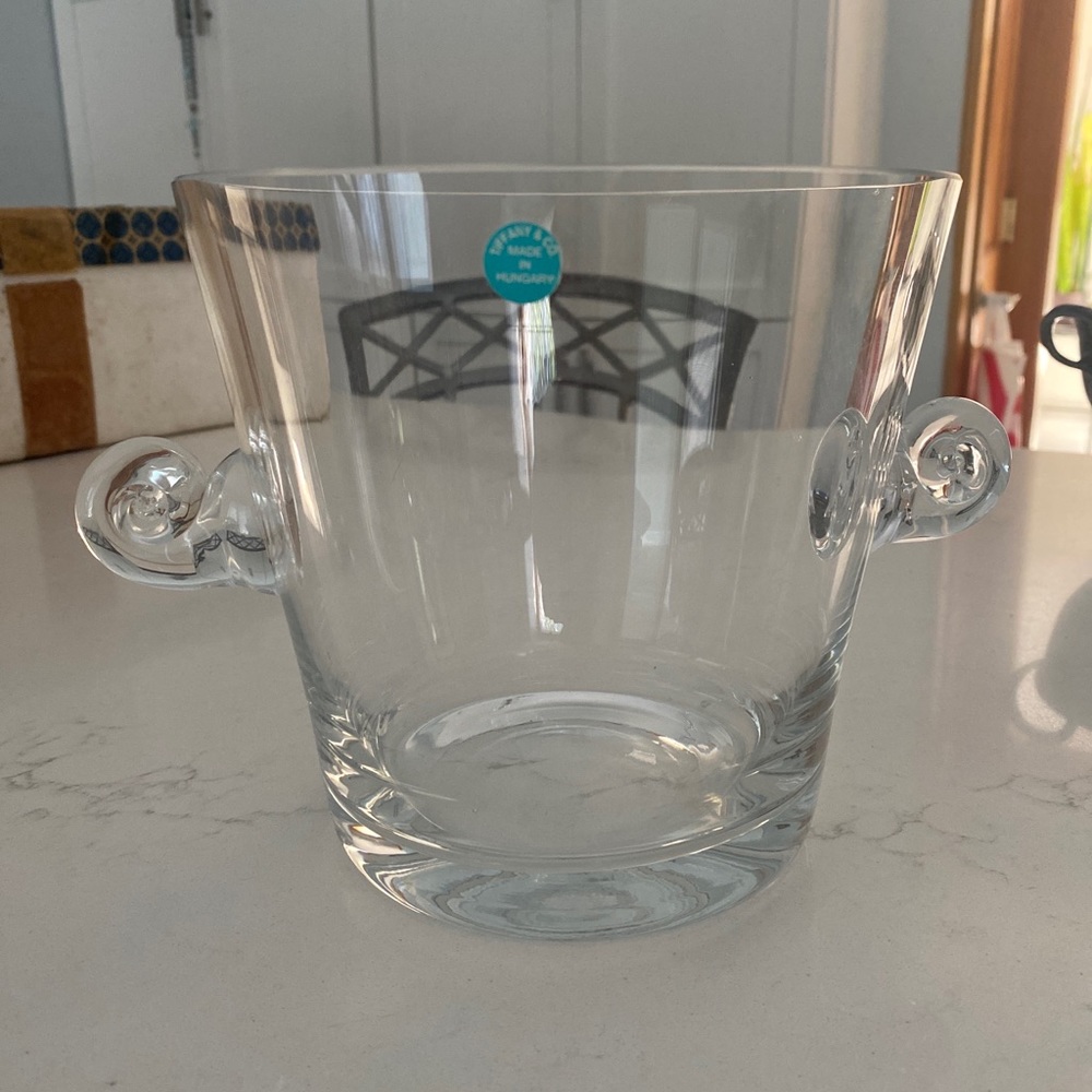 Tiffany & Co Clear Scroll Ice Bucket